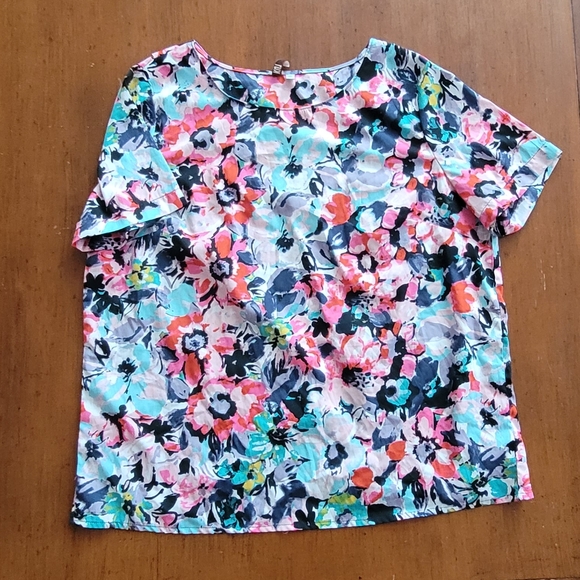 Kut from the Kloth floral blouse XL with tulip back - Picture 2 of 8